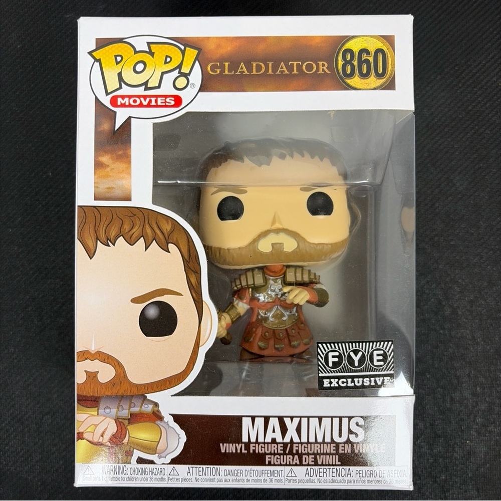 Funko Pop! Gladiator Maximus #860 FYE Exclusive Vinyl Figure